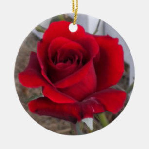 Single-Rosen-Verzierung Keramikornament