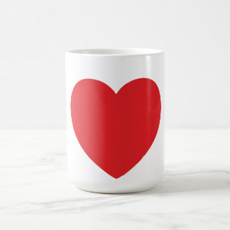 Single-rote Herz-Tasse Kaffeetasse