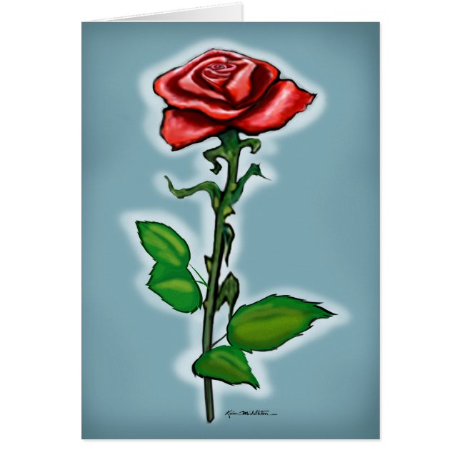Single Rote Rose (Vorne)