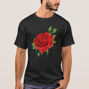 SINGLE ROTE ROSEN BLUME NIEDLICHER ROTE ROSEN BLUM T-Shirt