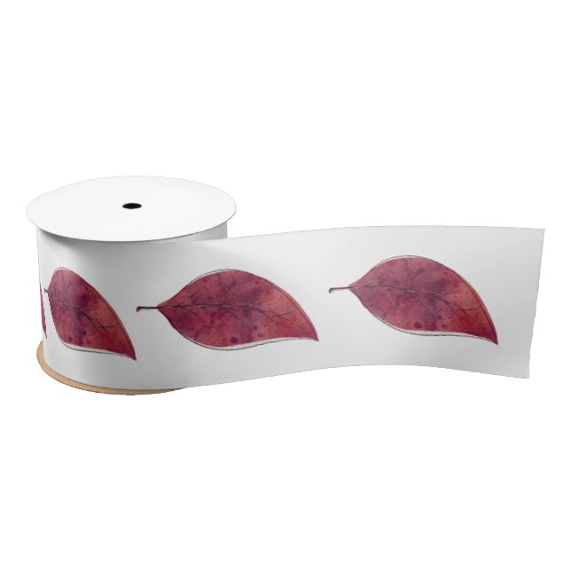 Single Rustikaler Leaf Satin Ribbon Satinband (Spule)
