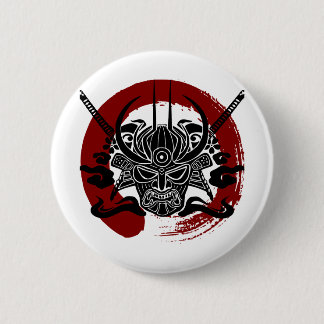 Single-Samurai Enso Blut-Kreis Button
