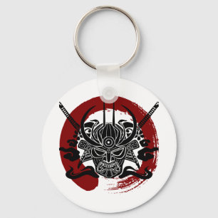 Single Samurai Enso Blutkreislauf Schlüsselanhänger