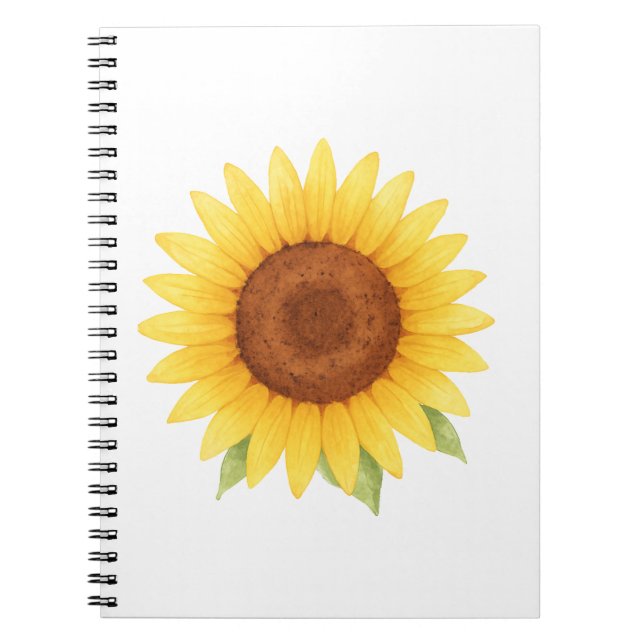 Single Sonnenblumen Notizblock (Vorderseite)