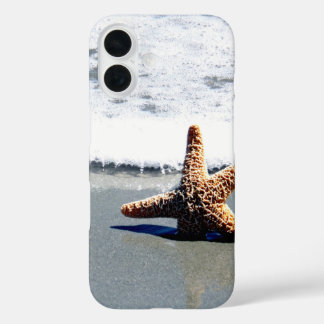 Single Starfish Washed Ashore Jigsaw Puzzle iPhone 16 Hülle