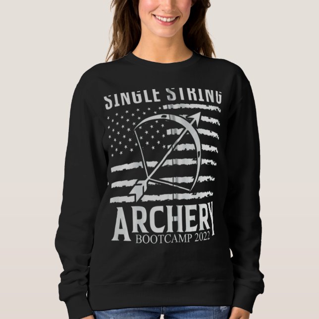 Single String Archery Bootcamp 2022 Sweatshirt (Vorderseite)