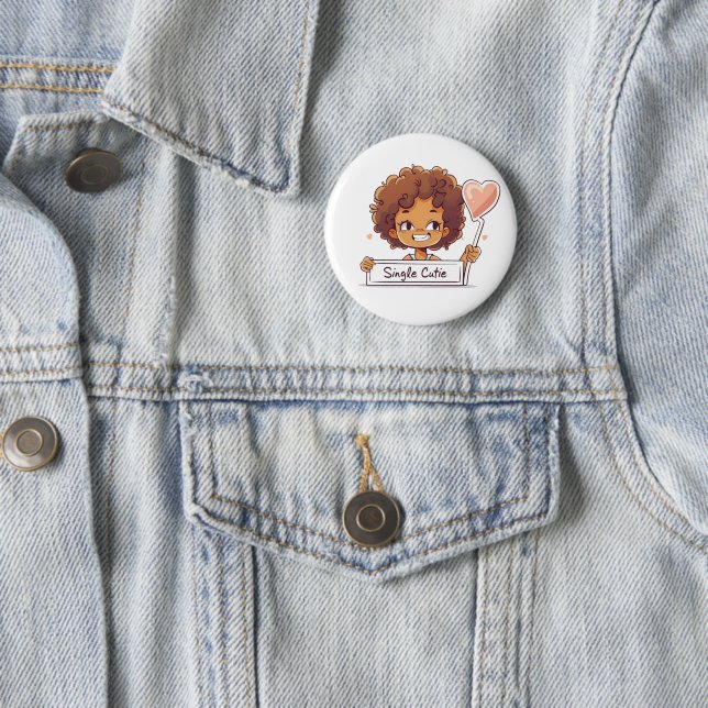 Single Süsse Black Girl Button (Beispiel)