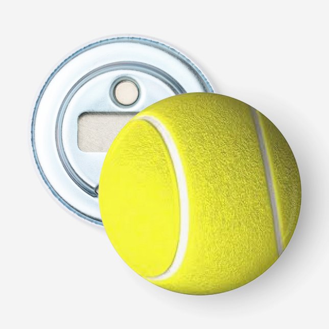 Single Tennis Ball Sports Flaschenöffner (Vorderseite)