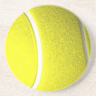 Single Tennis Ball Sports Getränkeuntersetzer