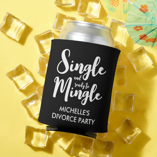 Single und bereit, das Party einer gemeinsamen Sch Dosenkühler (In Situ Sommer)