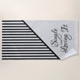 Single und Liebe es Moderne Kunst Strandtuch