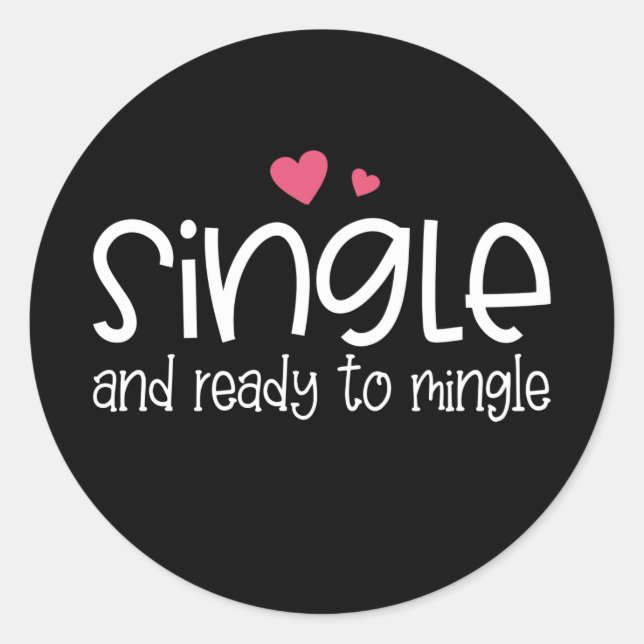 Single und Vorbereitung auf den Steinwurf | Aufkle Runder Aufkleber (Vorderseite)