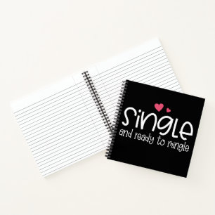 Single und Vorbereitung auf den Steinwurf   Notizb Notizbuch