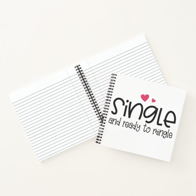 Single und Vorbereitung auf den Steinwurf | Notizb Notizbuch (Innenseite)