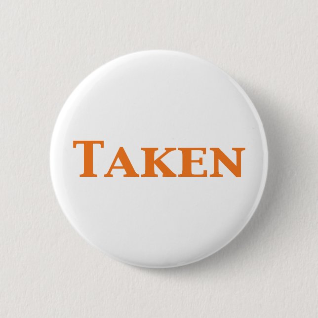 Single Verabredet oder genommen Geschenke Button (Vorderseite)