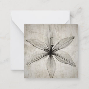 Single Vintage X-Ray Flower Mitteilungskarte