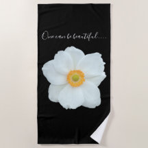 Single Weiße Blume eins kann bewundernswert Monogr