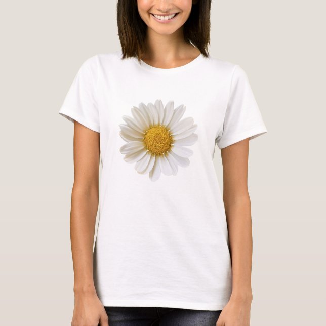 Single White Daisy T-Shirt (Vorderseite)