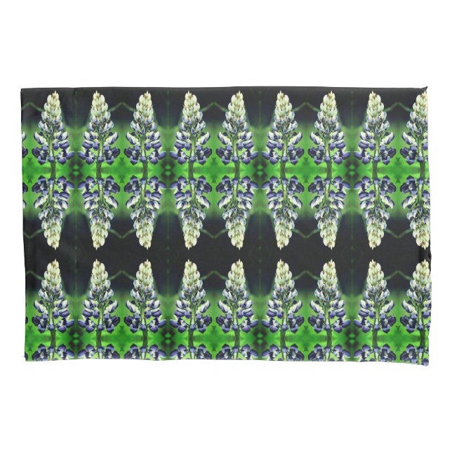Single Wild Lila Lupine Blume Muster Kissenbezug (Vorderseite)