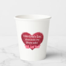 Singles valentine's day sarcastic text on heart