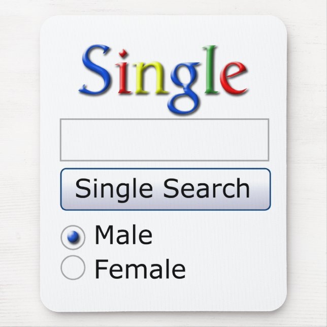 Singlesuche Mousepad (Vorne)