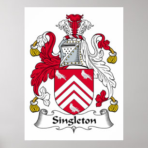Singleton Familienwappen Poster