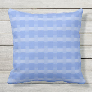 Singrün-blaue Karo-Kissen im Freien20x20 Kissen