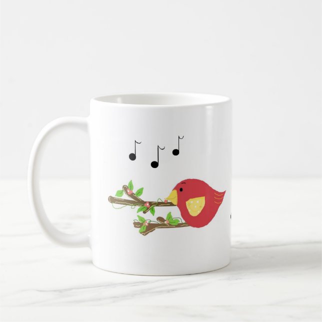 Singvögel Kaffeetasse (Links)