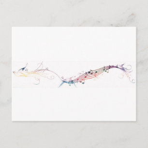 Singvögel Regenbogen Postkarte