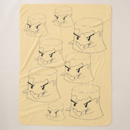Sinister Flan Sherpa Blanket Sherpadecke