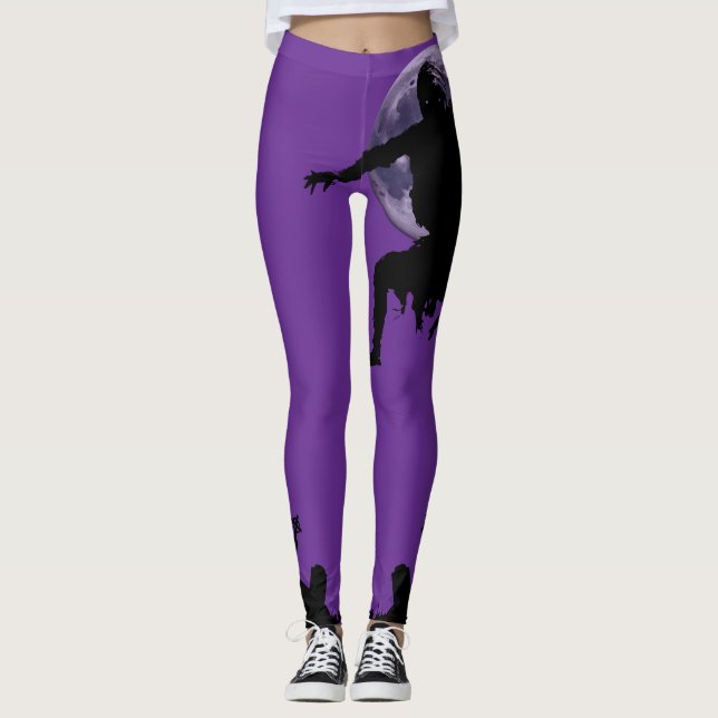 ‚Sinister Friedhof‘ Leggings (Vorderseite)