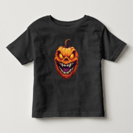 Sinister Grinning Pumpkin Head Kleinkind T-shirt
