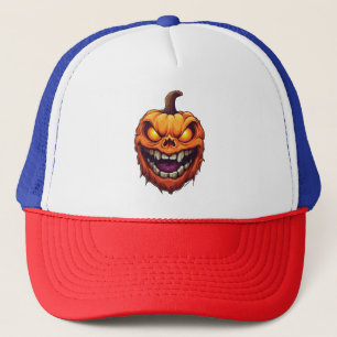 Sinister Grinning Pumpkin Head Truckerkappe