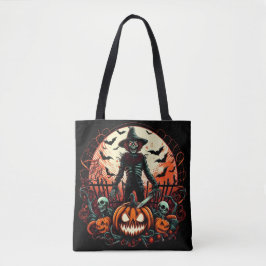 Sinister Scarecrow Kürbislaterne Beängstigend Hall Tasche