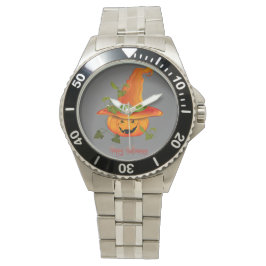Sinister Style: Halloween Stainless Steel Bracelet Armbanduhr