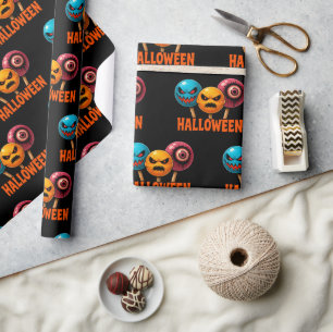 Sinister Süßigkeiten Halloween Geschenkpapier