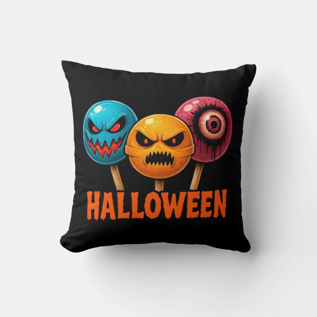 Sinister Süßigkeiten Halloween Kissen (Vorderseite)