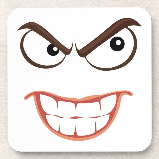 SINISTERGESICHT GETRÄNKEUNTERSETZER (Vorderseite)