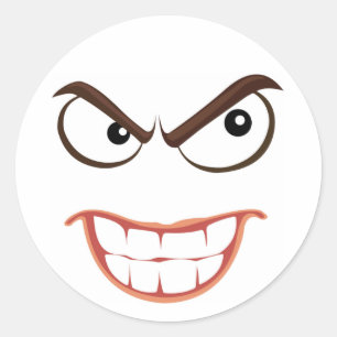 SINISTERGESICHT RUNDER AUFKLEBER