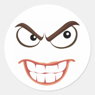 SINISTERGESICHT RUNDER AUFKLEBER