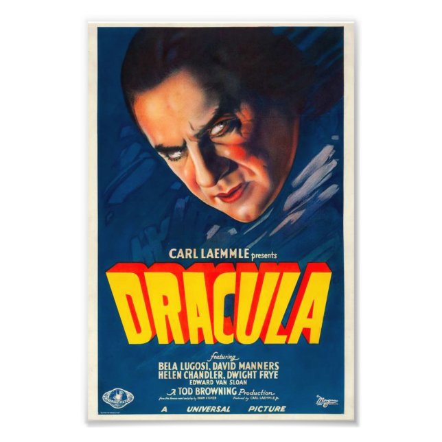 Sink Deine Zähne Draculas klassische Tabletten Fotodruck (Vorne)