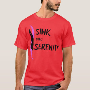 Sink in Serenity Freediving Freediver Ocean Liebe T-Shirt