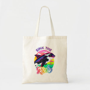 Sink the Rich Orca Killer Whale Meme Tragetasche