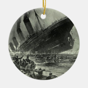Sinken der RMS Titanic Keramik Ornament