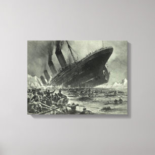 Sinken der RMS Titanic Leinwanddruck