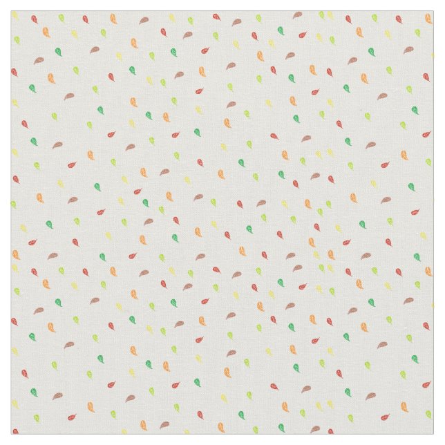 Sinkende Blätter Stoffe - weiß (Nahaufnahme)