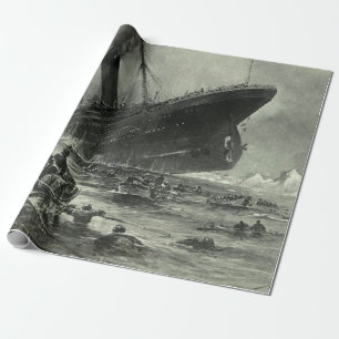 Sinkendes RMS Titanic Geschenkpapier