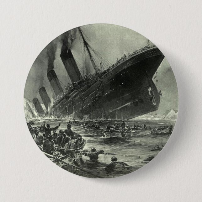 Sinking RMS Titanic Button (Vorderseite)