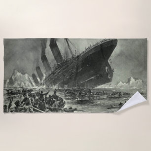 Sinking RMS Titanic Strandtuch