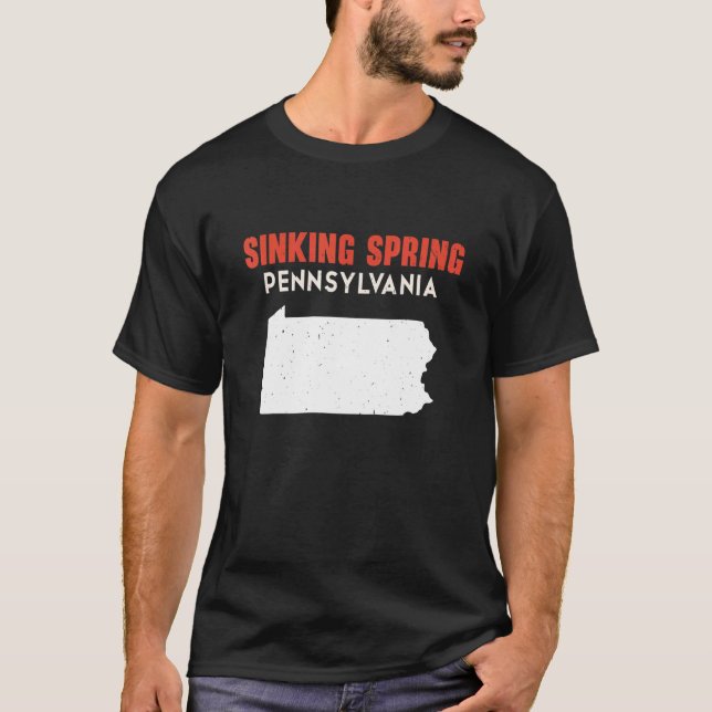 Sinking Spring Pennsylvania USA Staat America Trav T-Shirt (Vorderseite)